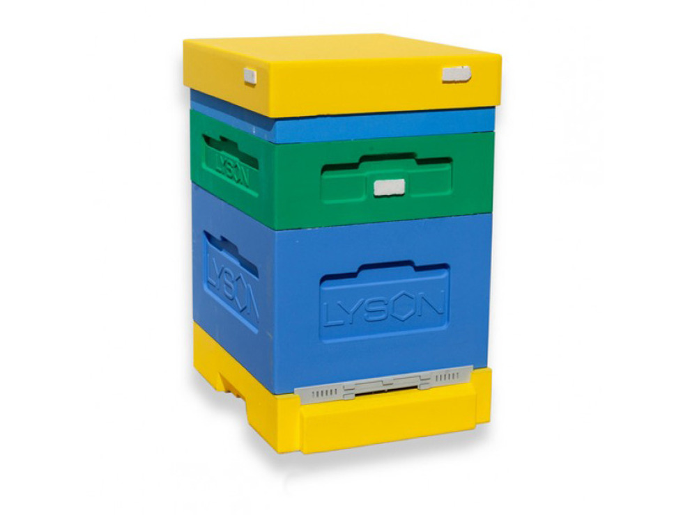 Улей "Дадан" 10-рамочный  (1 корпус Дадан, 1 корпус магазин, подкормушник)