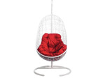 Кресло подвесное BiGarden Easy White (красная подушка)