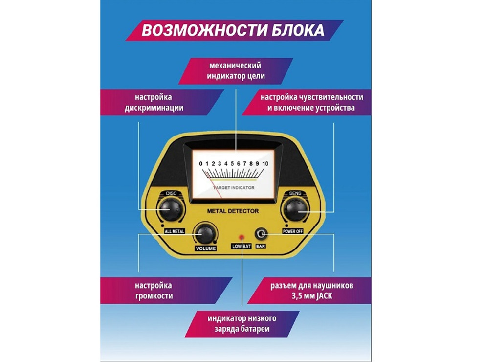 Металлоискатель GTR AC-100