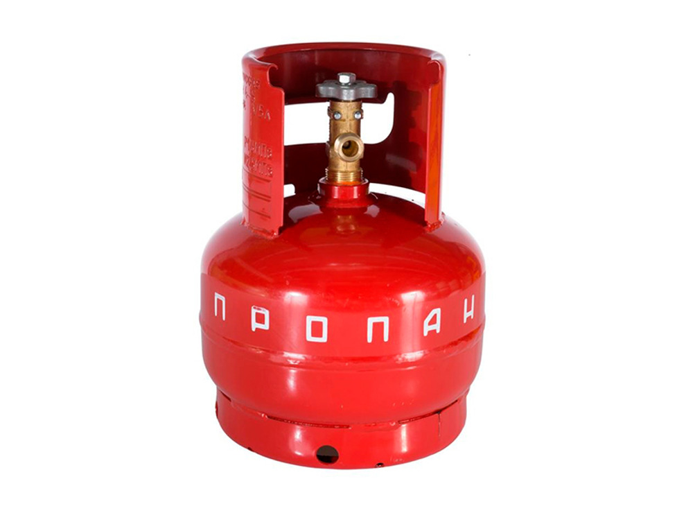 Газовой баллон 5 л с ВБ-2 (вентиль) "Новогаз"