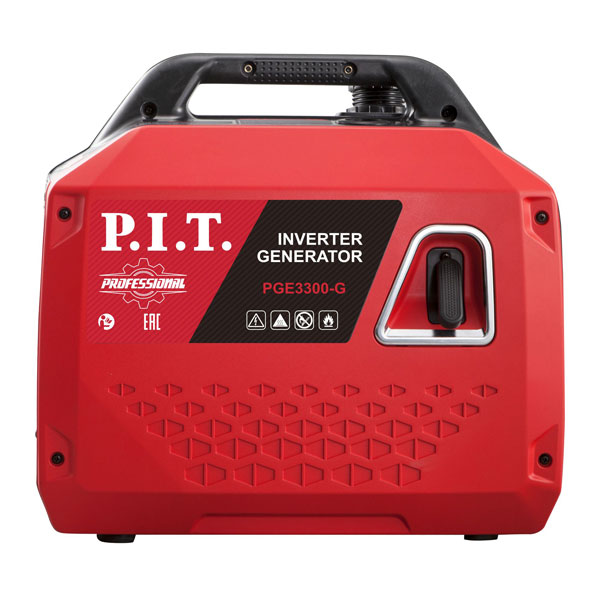 Генератор бензиновый инверторный P.I.T. PGE3300-G (3,3/3,0 кВт, 149см?, 4 такт, 1х220В, 12В, 13А)