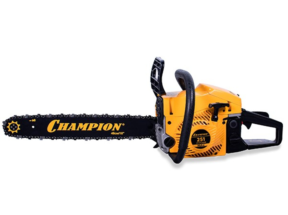 Бензиновая цепная пила Champion 251-18, 2,3 кВт., 18"/450 мм, 12500 об/мин, легкий старт