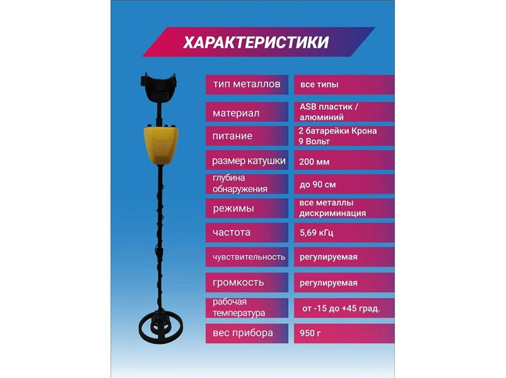 Металлоискатель GTR AC-100