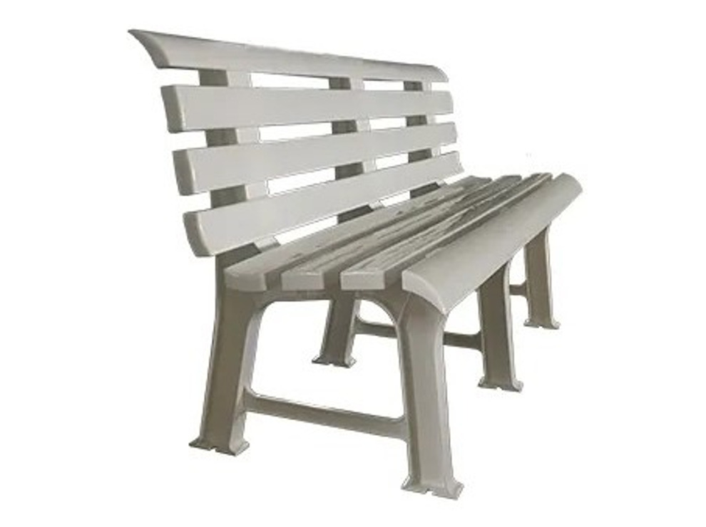 Пластиковая скамейка (белая)