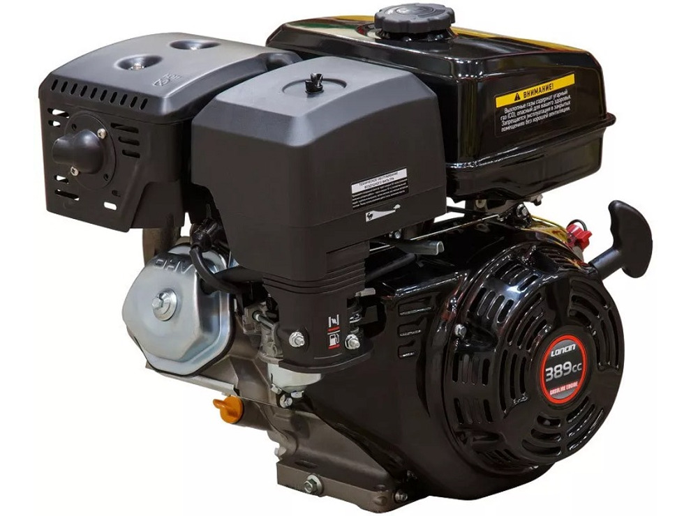 Двигатель бензиновый LONCIN G390F (13 л.с., 25 мм, шпонка)