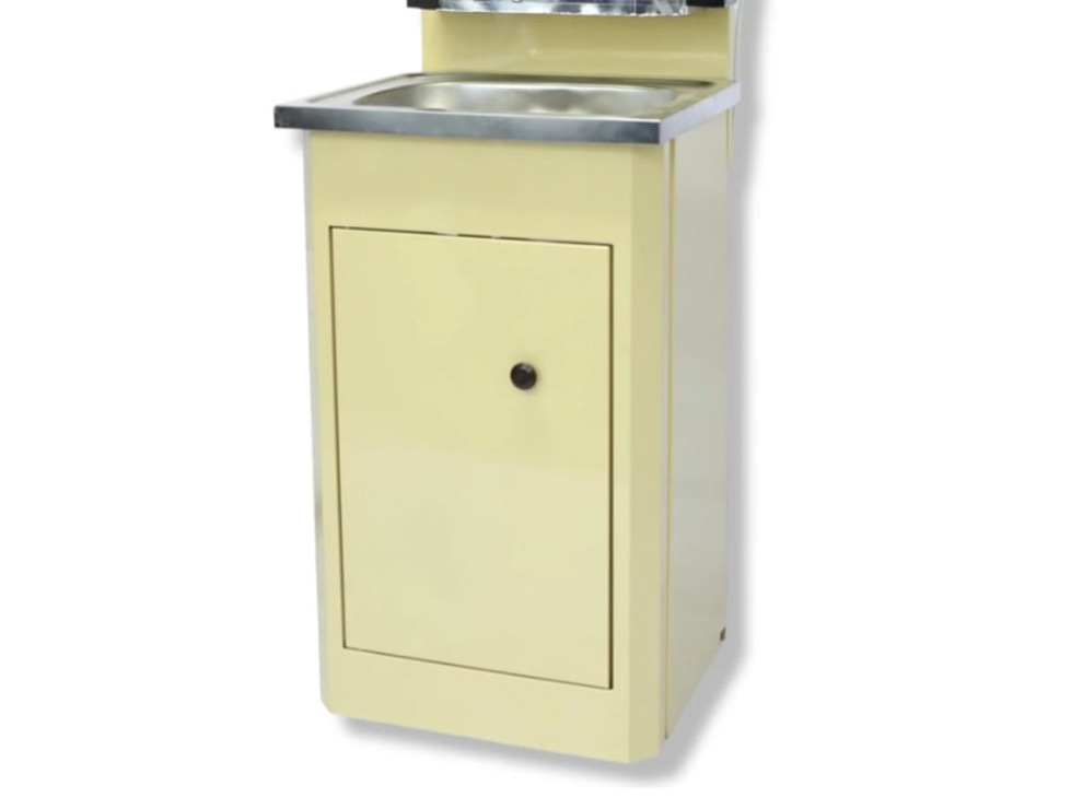 Умывальник Дачный Петромаш, бежевый (мойка и бак из нержавеющей стали) 20л с подогревом