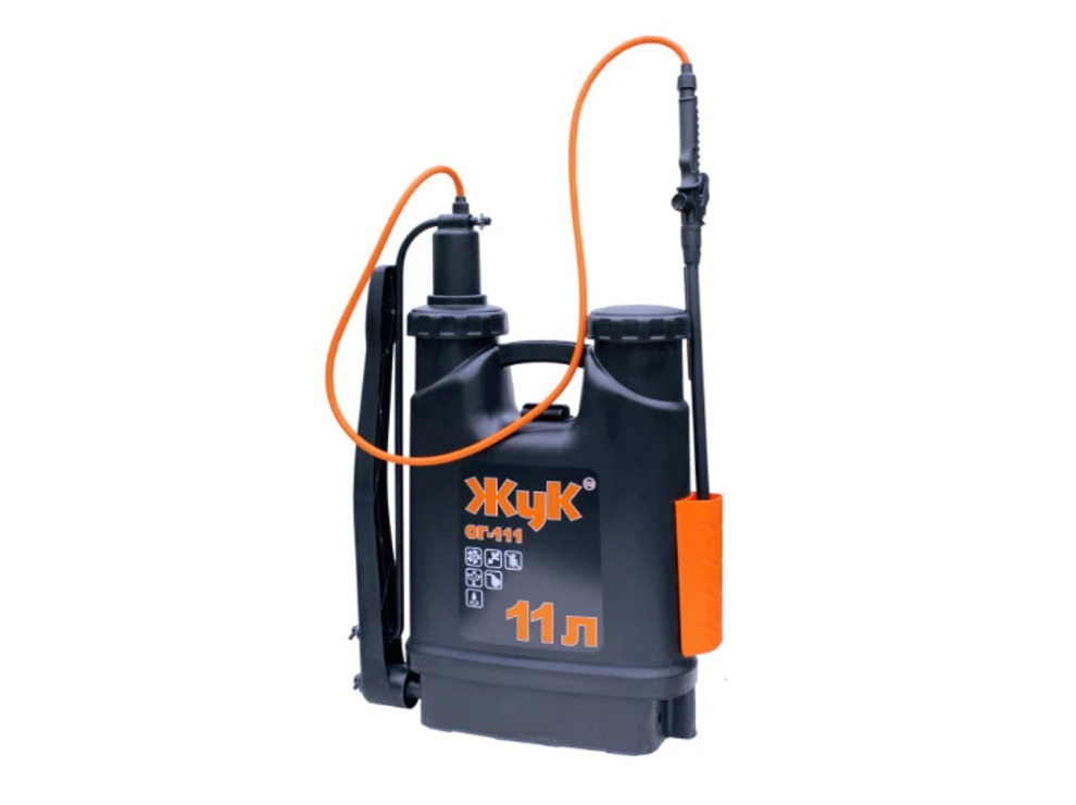 Опрыскиватель компрессионный Жук оптима 11л, ранцевый, трансформируется под правую/ левую руку