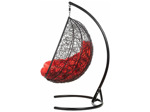 Кресло подвесное BiGarden Gemini Black (двойной, красная подушка)