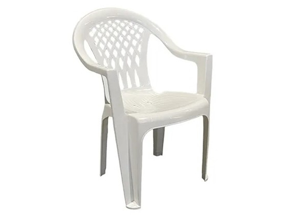 Пластиковый стул (кресло, белое)