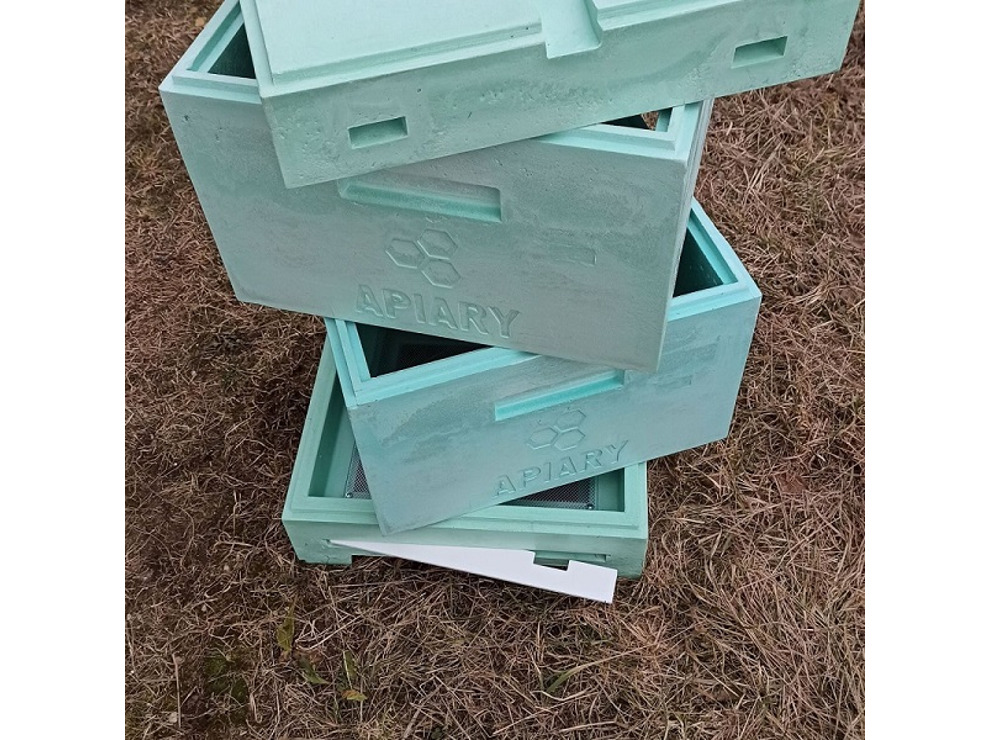 Улей ППУ Дадан 12-рамочный (2 корпуса Дадан), Пенополиуретан