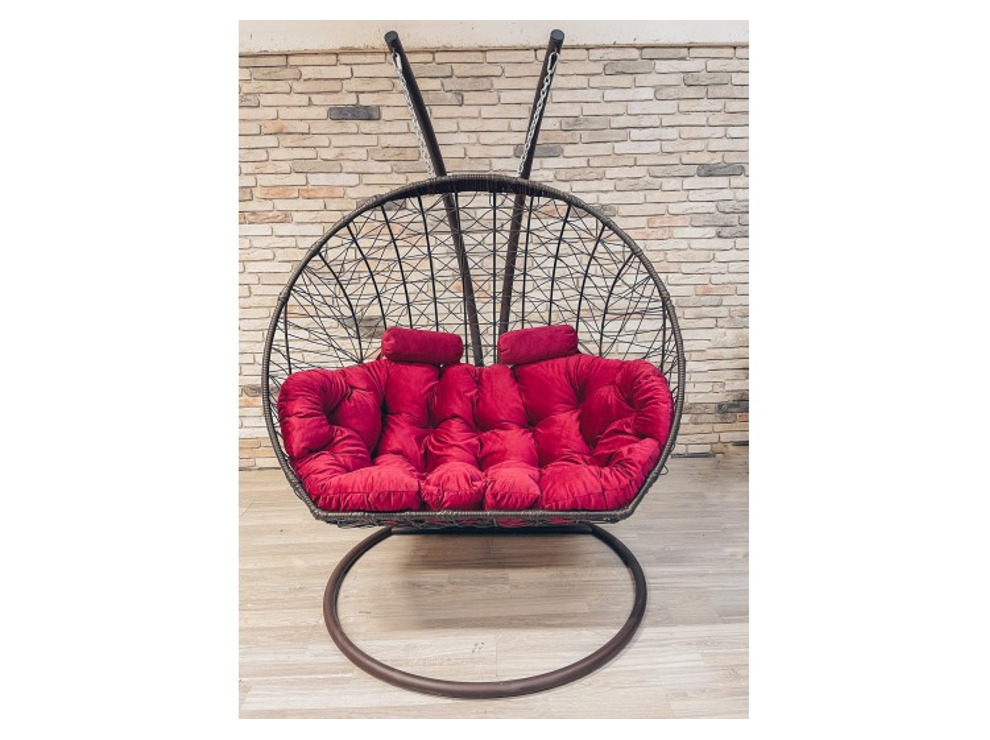 Подвесное кресло Кокон Дабл (красный)