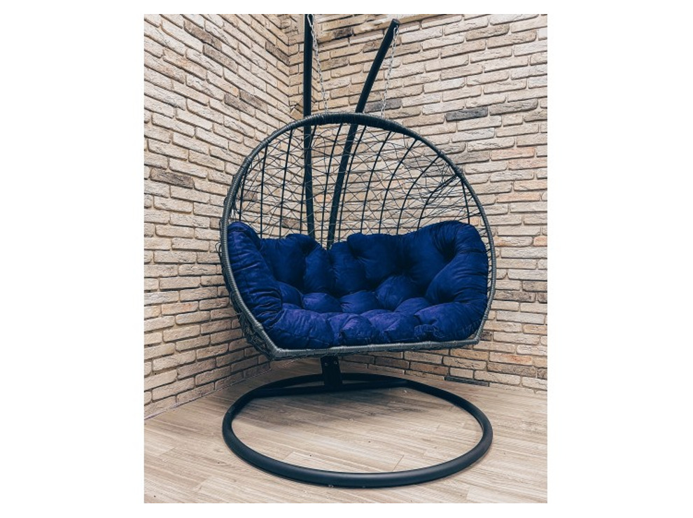 Подвесное кресло Кокон Дабл (синий)