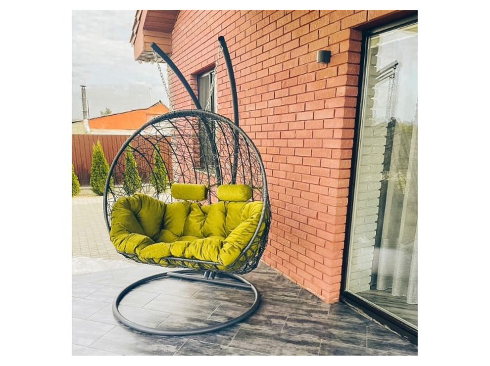 Подвесное кресло Кокон Дабл (зеленый)