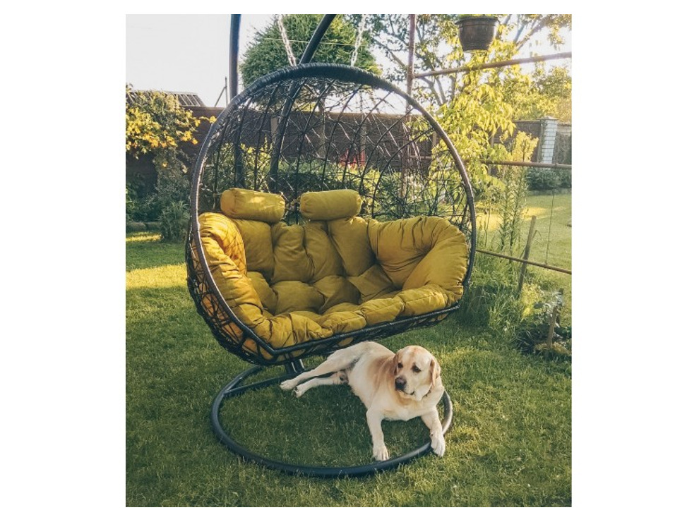 Подвесное кресло Кокон Дабл (зеленый)