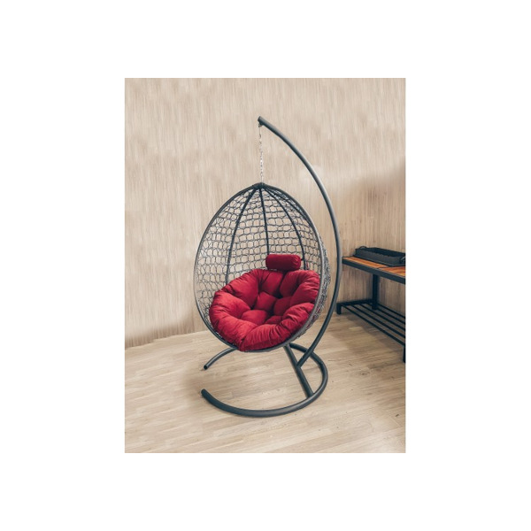 Подвесное кресло Кокон Капля Премиум (красный)