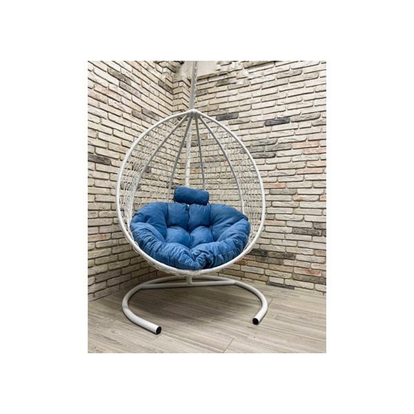 Подвесное кресло Кокон Капля Премиум (голубой)