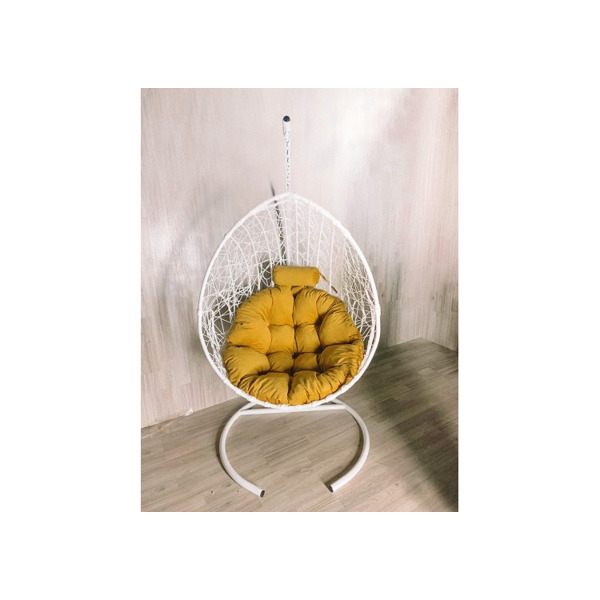 Подвесное кресло Кокон Капля Стандарт (жёлтый)