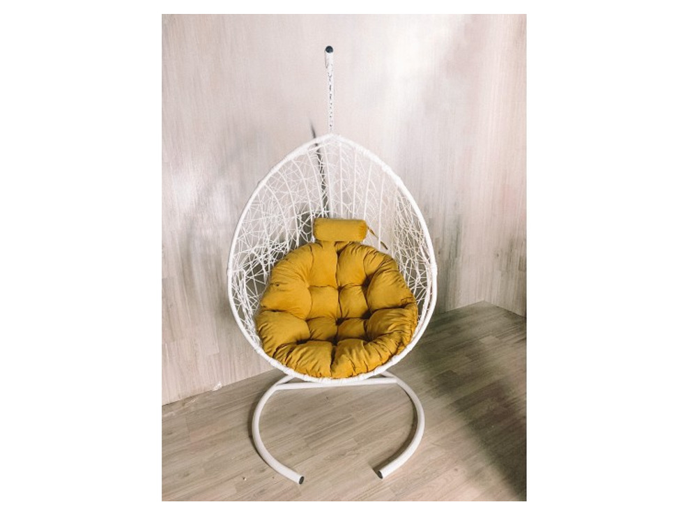 Подвесное кресло Кокон Капля Стандарт (жёлтый)