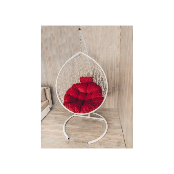 Подвесное кресло Кокон Капля Стандарт (красный)