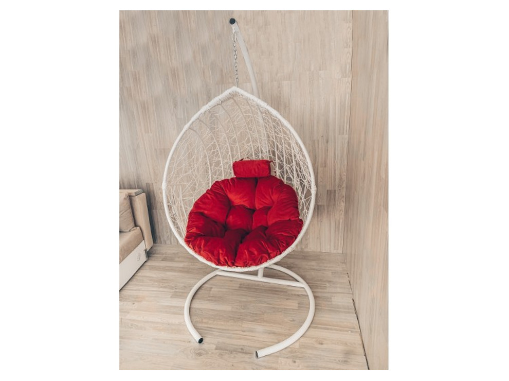 Подвесное кресло Кокон Капля Стандарт (красный)