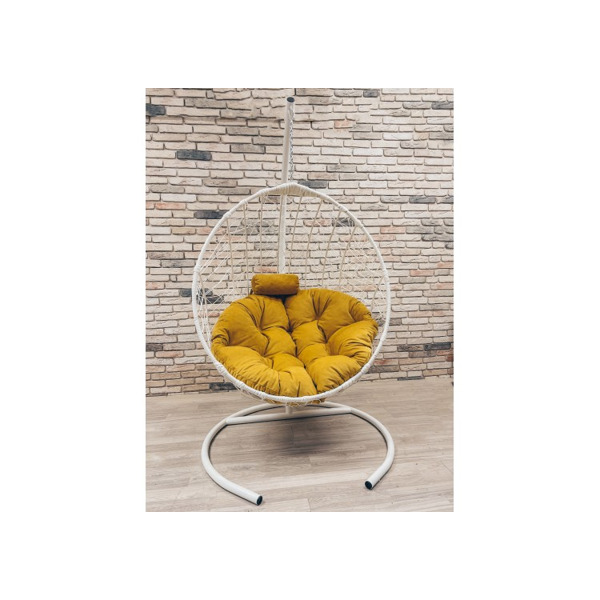 Подвесное кресло Кокон Капля Стандарт (жёлтый)