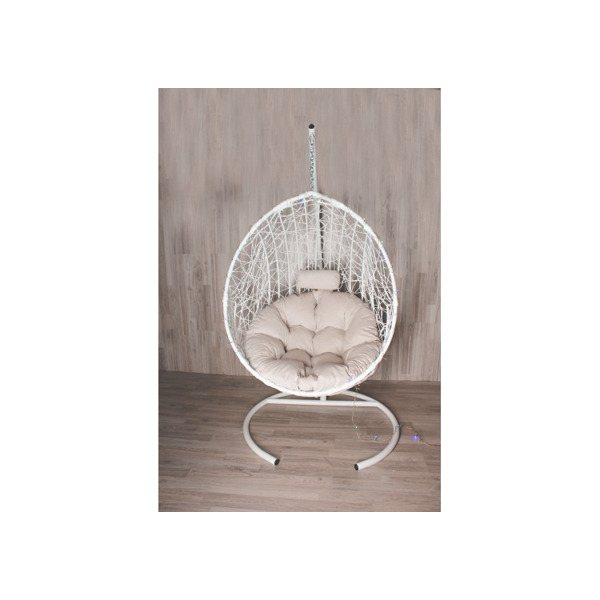 Подвесное кресло Кокон Капля Стандарт (бежевый)