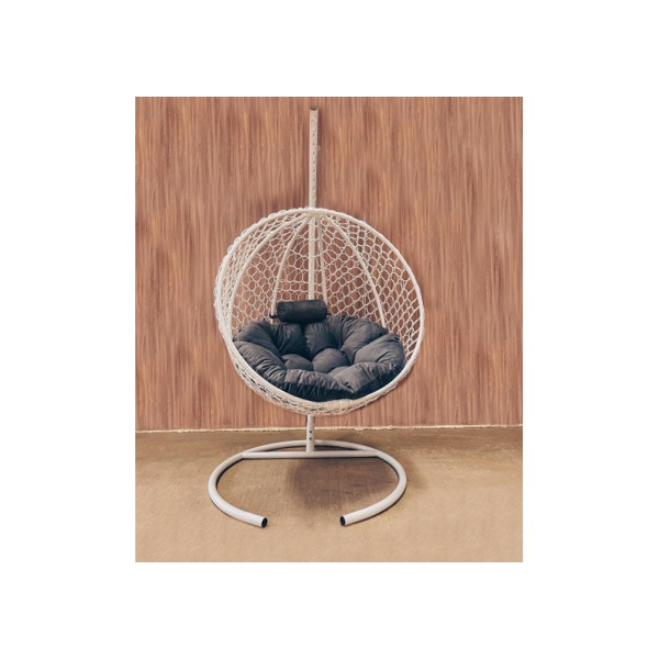 Подвесное кресло Кокон Круглое Премиум (серый)