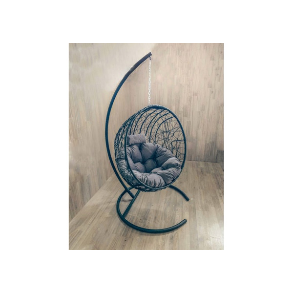 Подвесное кресло Кокон Круглое Стандарт (серый)