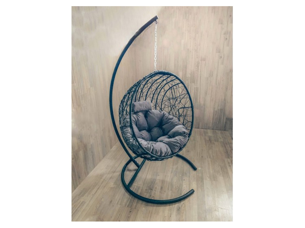 Подвесное кресло Кокон Круглое Стандарт (серый)