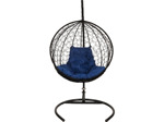 Кресло подвесное BiGarden Kokos Black (синяя подушка)