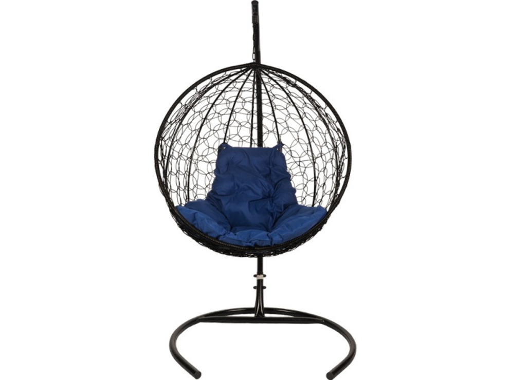 Кресло подвесное BiGarden Kokos Black (синяя подушка)