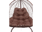 Кресло подвесное M-Group Для двоих (коричневый ротанг/коричневая подушка)
