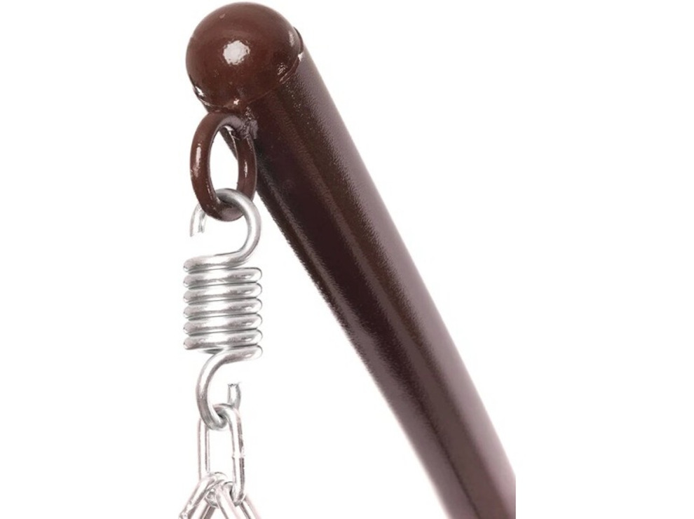 Кресло подвесное M-Group Для двоих (коричневый ротанг/коричневая подушка)