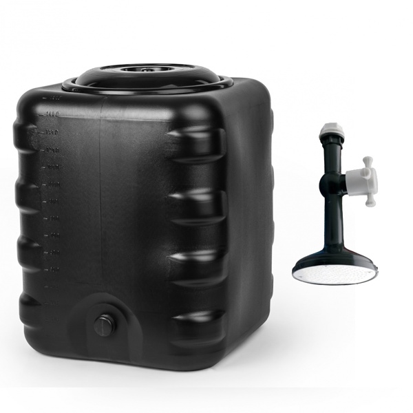 Бак с лейкой для душа Альтернатива квадратный, 150 л