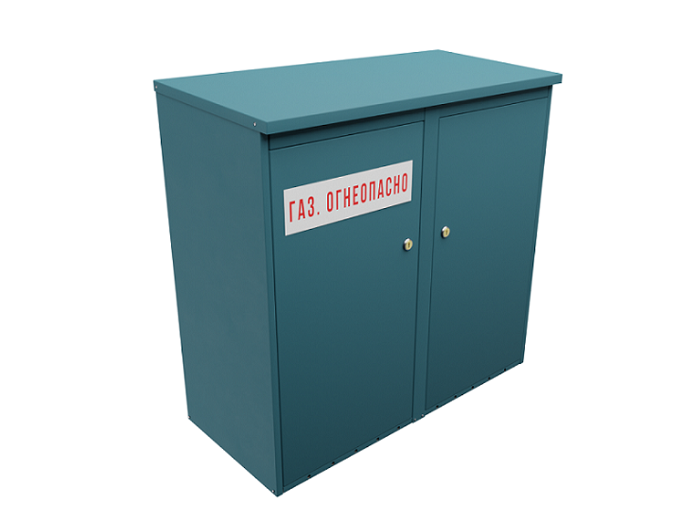 Шкаф для 2 газовых баллонов Steel-expert (27л) с пропаном (окрашен)
