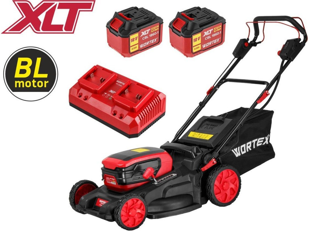 Газонокосилка Wortex CLM 4536-4 XLT Set 2334161 (с 2-мя АКБ)