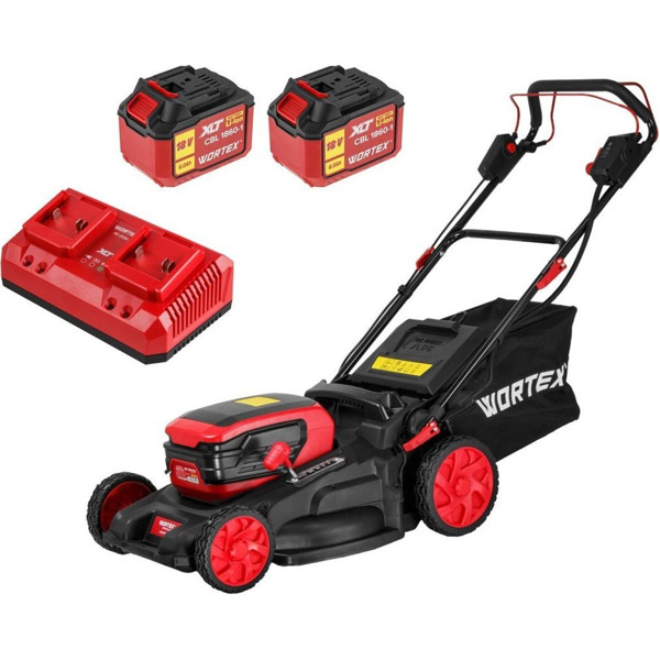 Газонокосилка Wortex CLM 4536-4 XLT Set 2334161 (с 2-мя АКБ)