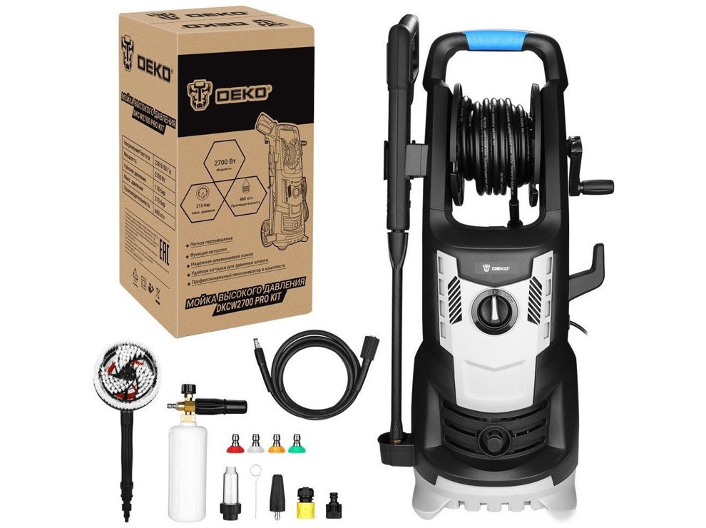 Мойка высокого давления Deko DKCW2700 PRO KIT 085-2031
