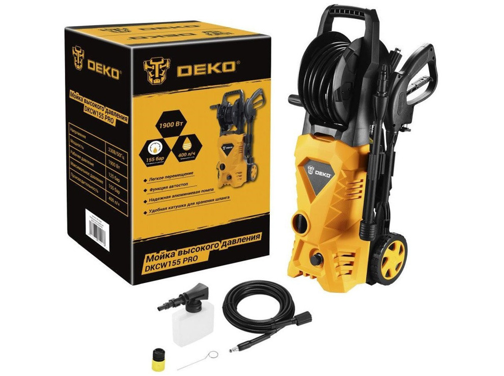 Мойка высокого давления Deko DKCW155 PRO 083-2026
