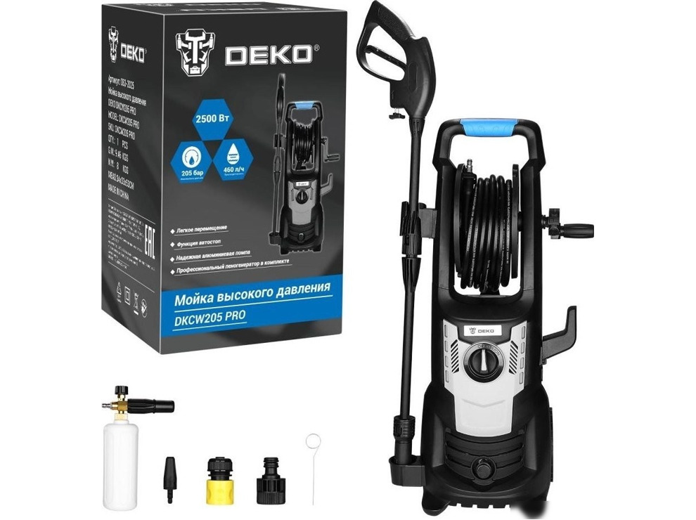 Мойка высокого давления Deko DKCW205 PRO 083-2025