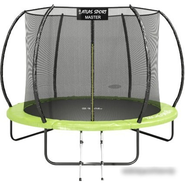 Батут Atlas Sport 252 см - 8ft Master (с лестницей, зеленый)
