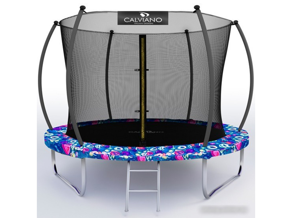 Батут Calviano Inside Master Smile 312 см - 10ft (внутренняя сетка, с лестницей)