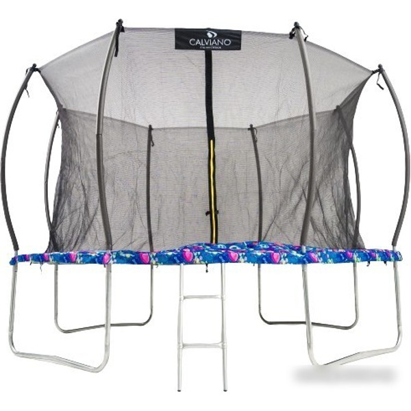Батут Calviano Inside Master Smile 374 см - 12ft (внутренняя сетка, с лестницей)