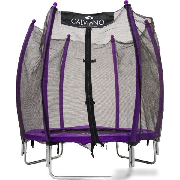 Батут Calviano Outside Master Purple 140 см - 4.5ft (внешняя сетка, складной, без лестницы)