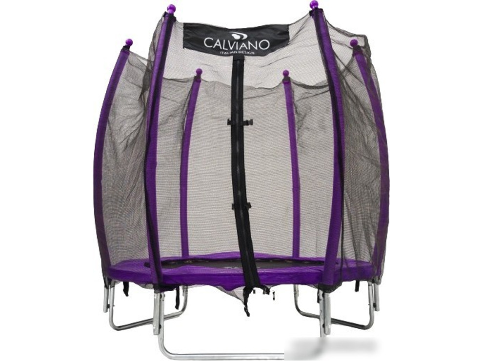 Батут Calviano Outside Master Purple 140 см - 4.5ft (внешняя сетка, складной, без лестницы)