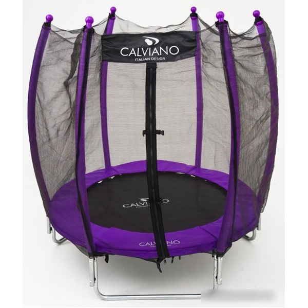 Батут Calviano Outside Master Purple 140 см - 4.5ft (внешняя сетка, складной, без лестницы)