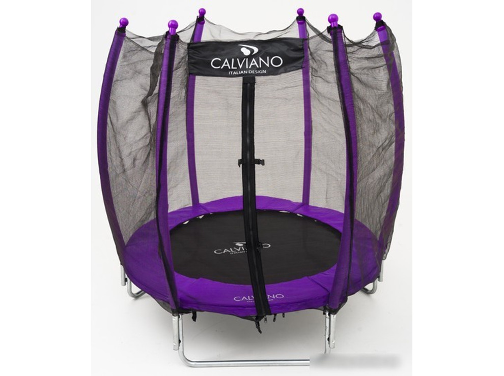Батут Calviano Outside Master Purple 140 см - 4.5ft (внешняя сетка, складной, без лестницы)