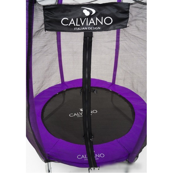 Батут Calviano Outside Master Purple 140 см - 4.5ft (внешняя сетка, складной, без лестницы)