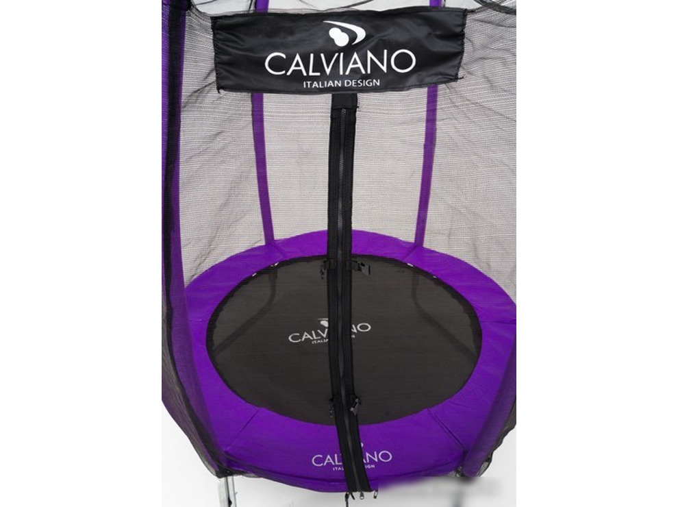 Батут Calviano Outside Master Purple 140 см - 4.5ft (внешняя сетка, складной, без лестницы)