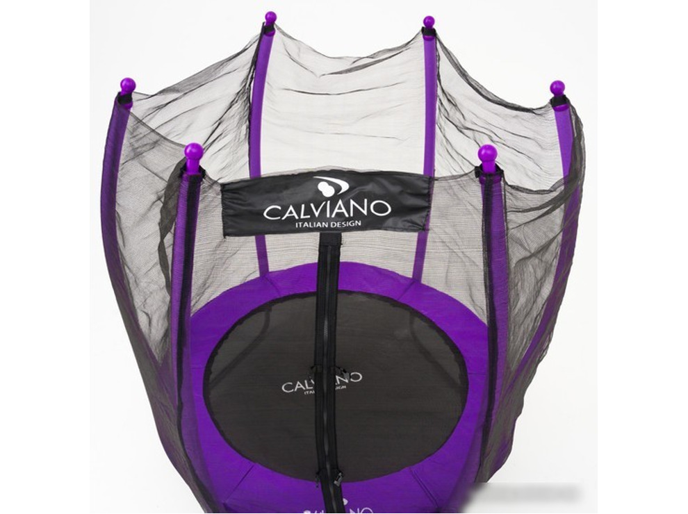 Батут Calviano Outside Master Purple 140 см - 4.5ft (внешняя сетка, складной, без лестницы)